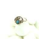 Apatyt regulowany pierścionek z miedzi