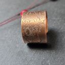 Pierscionek miedziany ptak kruk 1,5 cm - regulowany