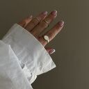 Zestaw trzech srebrnych gładkich obrączek