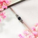 Pierścionek Noc Kairu - regulowany ze stali chirurgicznej (wire wrapping)