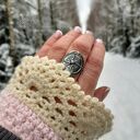 Róża Wiatrów - srebrny pierścionek Boho z kompasem (amulet podróżniczy)