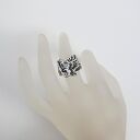 Pierścionek Orzeł z Błękitnym Akwamarynem