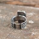 kamień księżycowy - pierścionek