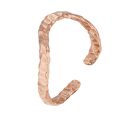 handmade nieregularny pierścionek z różowego złota