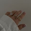 pierścionki złoty pierścionek z agatem r. 10