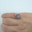 Regulowany pierścionek z rubinem