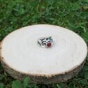 Pierścionek z naturalnym kamieniem Karneolem