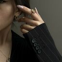 unikatowe pierścionki pozłacany złoty balonowy pierścionek