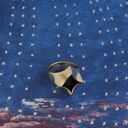 Srebrny sygnet gwiazda i ząb