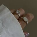 modne pierścionki sotrho srebrny pierścionek z dużą cyrkonią