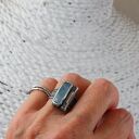 kamień księżycowy - pierścionek