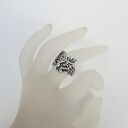 Pierścionek Orzeł z Błękitnym Akwamarynem