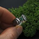 Pierścionek szmaragdowa paproć