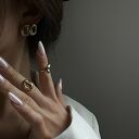 pierścionki złoty balonowy pierścionek