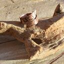 Pierścionek z kutej, oksydowanej miedzi /46/ biżuteria miedziana rękodzieło