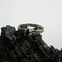 Pierścionek z Czarną Cyrkonią "Krokodylek"