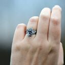 Srebrny Pierścionek z Ginko