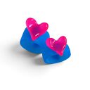 x2: RAZEM TANIEJ! Pierścionki z żywicy: HEART: fluo