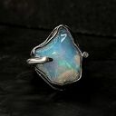 Wolfmoon I srebrny pierścionek z opalem