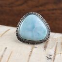 Larimar i srebro - pierścionek r. 17 2005a