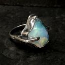 Wolfmoon I srebrny pierścionek z opalem