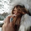 Róża Wiatrów - srebrny pierścionek Boho z kompasem (amulet podróżniczy)