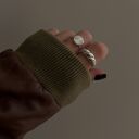 masa perłowa pierścionki srebrny pierścionek z perłowym