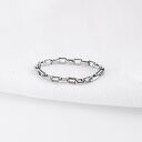 Pierścionek łańcuszek, stal chirurgiczna