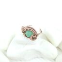 Awenturyn regulowany pierścionek z miedzi - wire wrapping