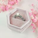 Pierścionek Masa Perłowa regulowany stal chirurgiczna handmade wirewrapping