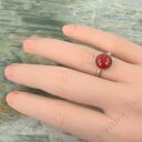 Regulowany pierścionek z koralem P4