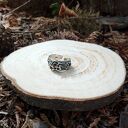 Pierścionek Srebrny Tribal z Granatem i kamieniami-Noce Kairu Regulowany