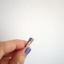 Pierścionek Cyrkonia-Szafir "Krokodylek"