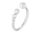 handmade srebrny pierścionek z kuleczkami