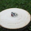 Pierścionek z naturalnym kamieniem Karneolem