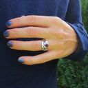 Pierścionek z naturalnym kamieniem Karneolem