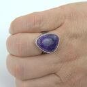 Regulowany pierścionek z czaroitem