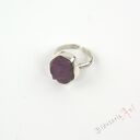 Regulowany pierścionek z rubinem