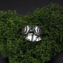 Pierścionek szmaragdowa paproć