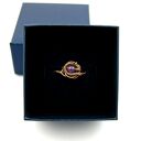 Ametyst regulowany pierścionek z miedzi