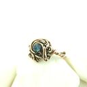 Szafir regulowany pierścionek z miedzi - wire wrapping