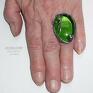 Galeria Limart wyjątkowe ekskluzywny zielony pierścień. Magiczny:) niezwykle atrakcyjny szklany
