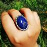 Argentum Vita srebrny pierścień z lapisem ekskluzywna biżuteria lapis lazuli