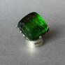 Galeria Limart Zielony kwarc pierścionek unikatowy handmade Zieleń to kolor nadziei prezent ekskluzywny