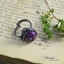 Pracownia Miedzi cesarski pierścionek violet z jaspisem cesarskim jaspis