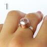 pearl - srebrny pierścionek z perłą srebro