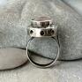 Lamuse - srebrny pierścionek z agatem bostwana - metaloplastyka srebro