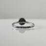 nieregularny kamyk - srebrny pierścionek z miedzią rozm. 11 (2211 minimalistyczna biżuteria