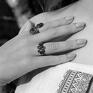 minimalistyczna srebrny pierścionek rozm. 15 (190511 01) biżuteria etno