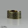 żółte pierścinek piasek - mosiężny pierścionek 130620-06 metalowy